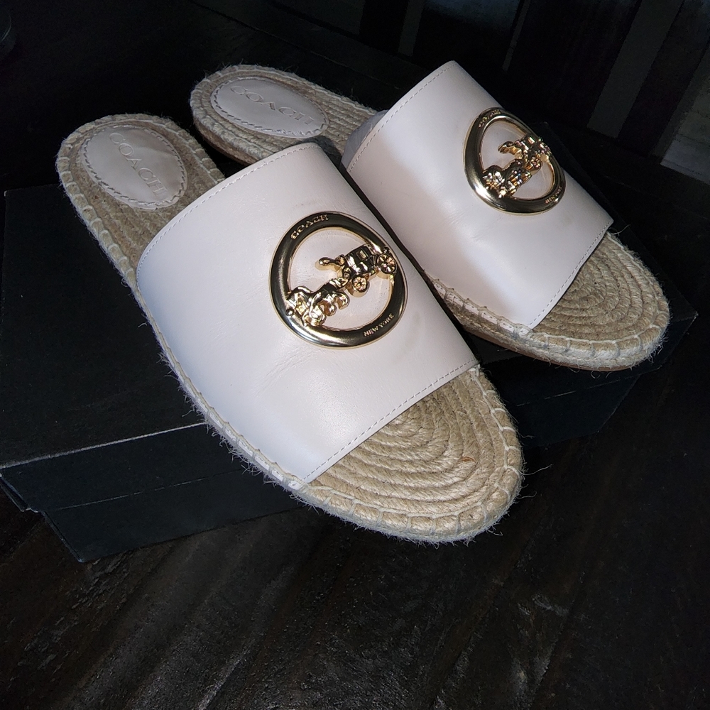 Coach Corey Leather Sandal